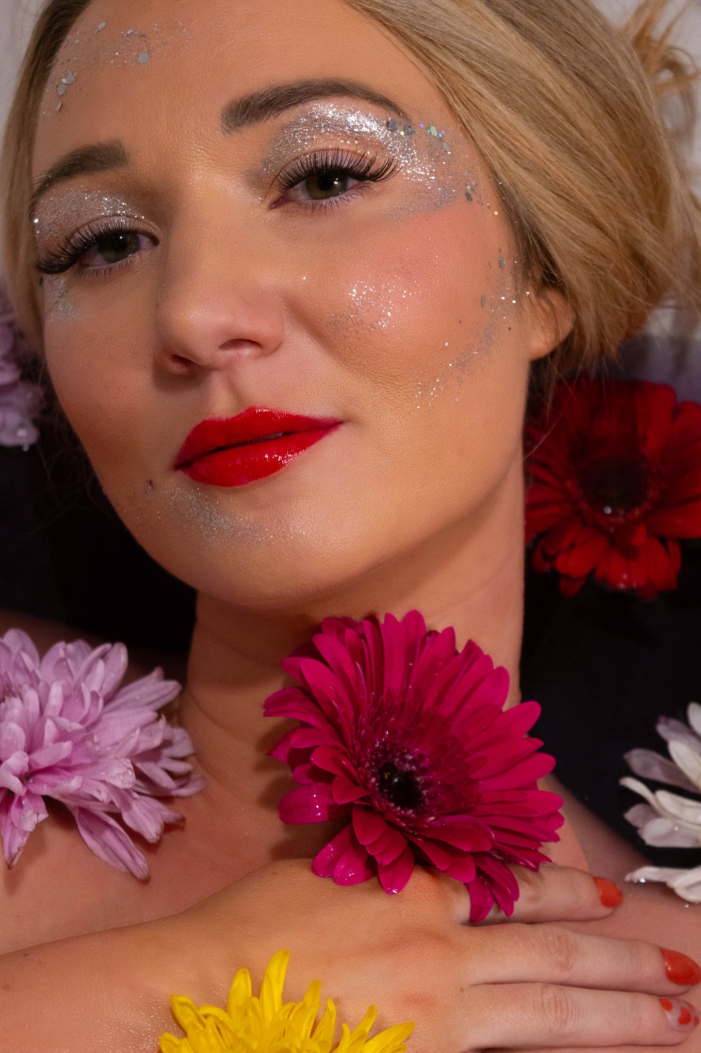 Flower Bath Photo Shoot