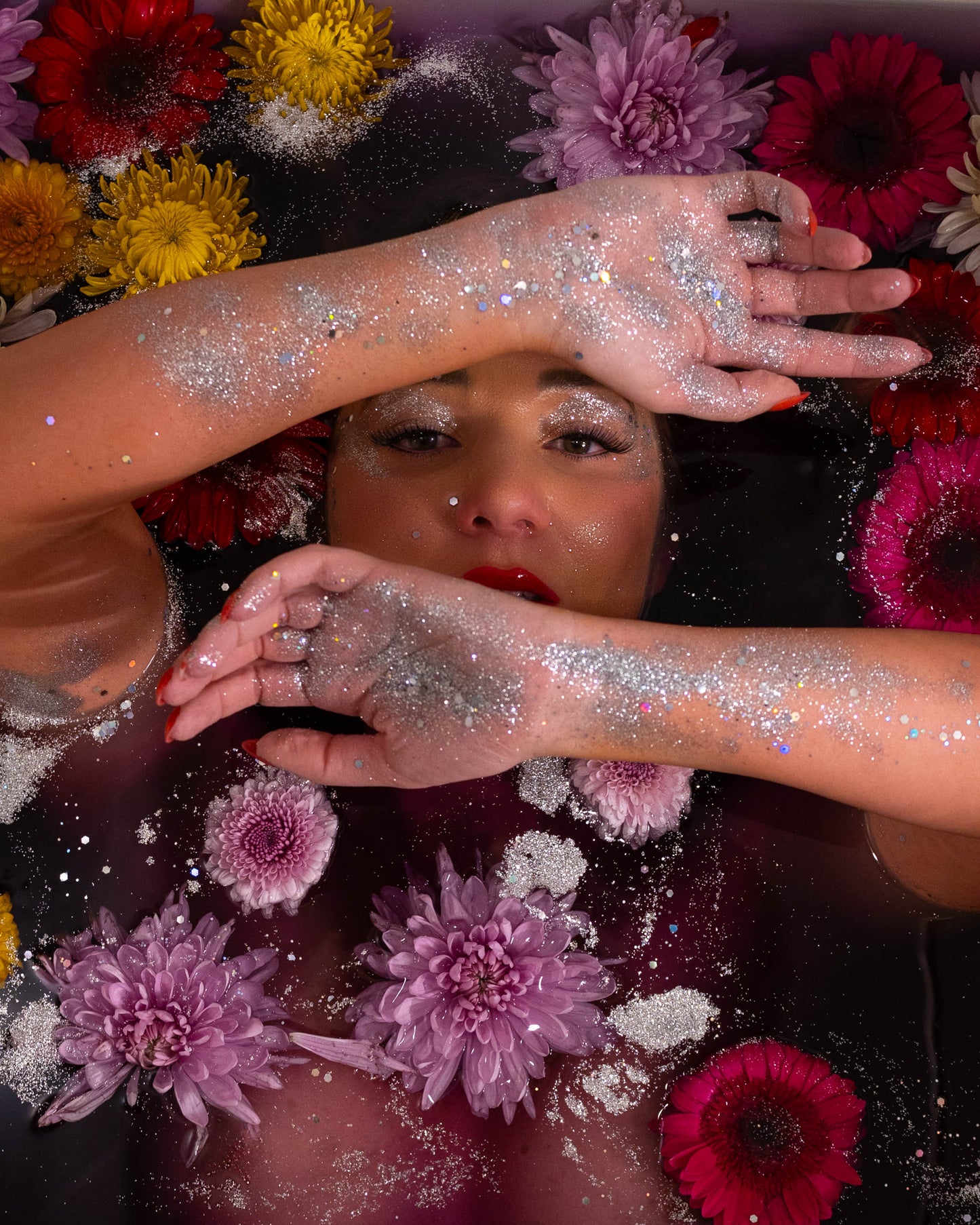 Flower Bath Photo Shoot